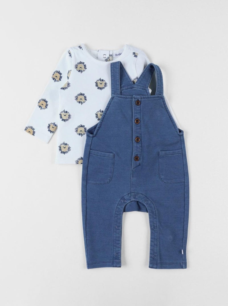 Set salopette denim Noukie's Bleu - Kiabi