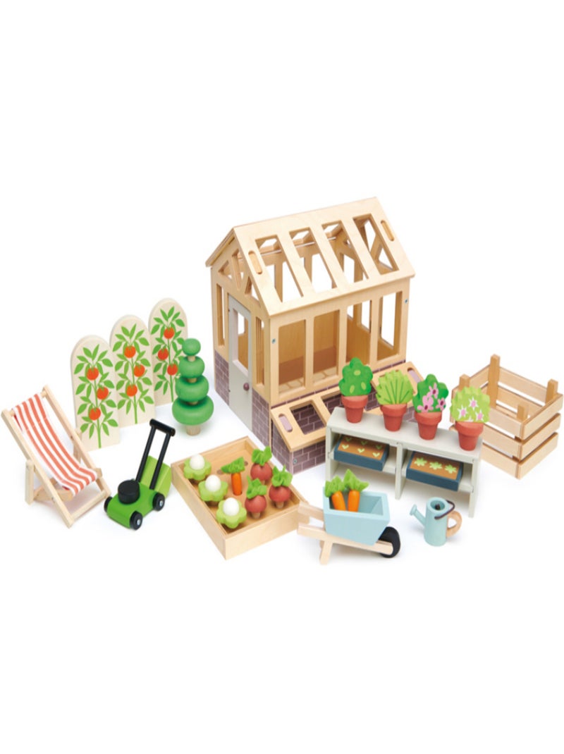 Set Serre Et Jardin En Bois Beige - Kiabi