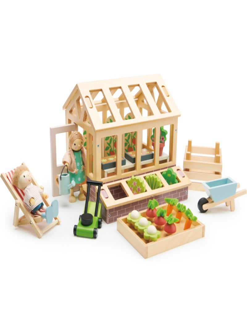 Set Serre Et Jardin En Bois Beige - Kiabi