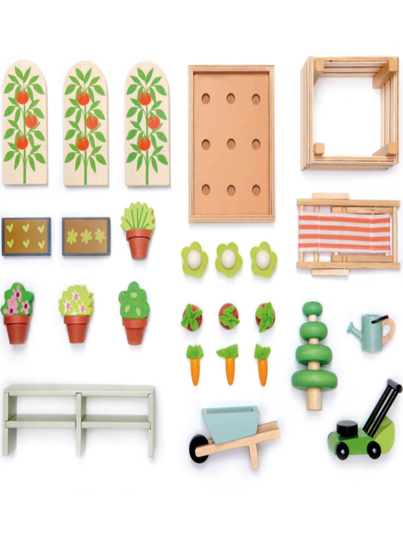 Set Serre Et Jardin En Bois Beige - Kiabi
