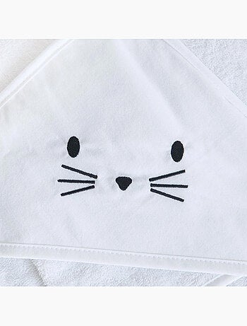 Set sortie de bain et gant lapin