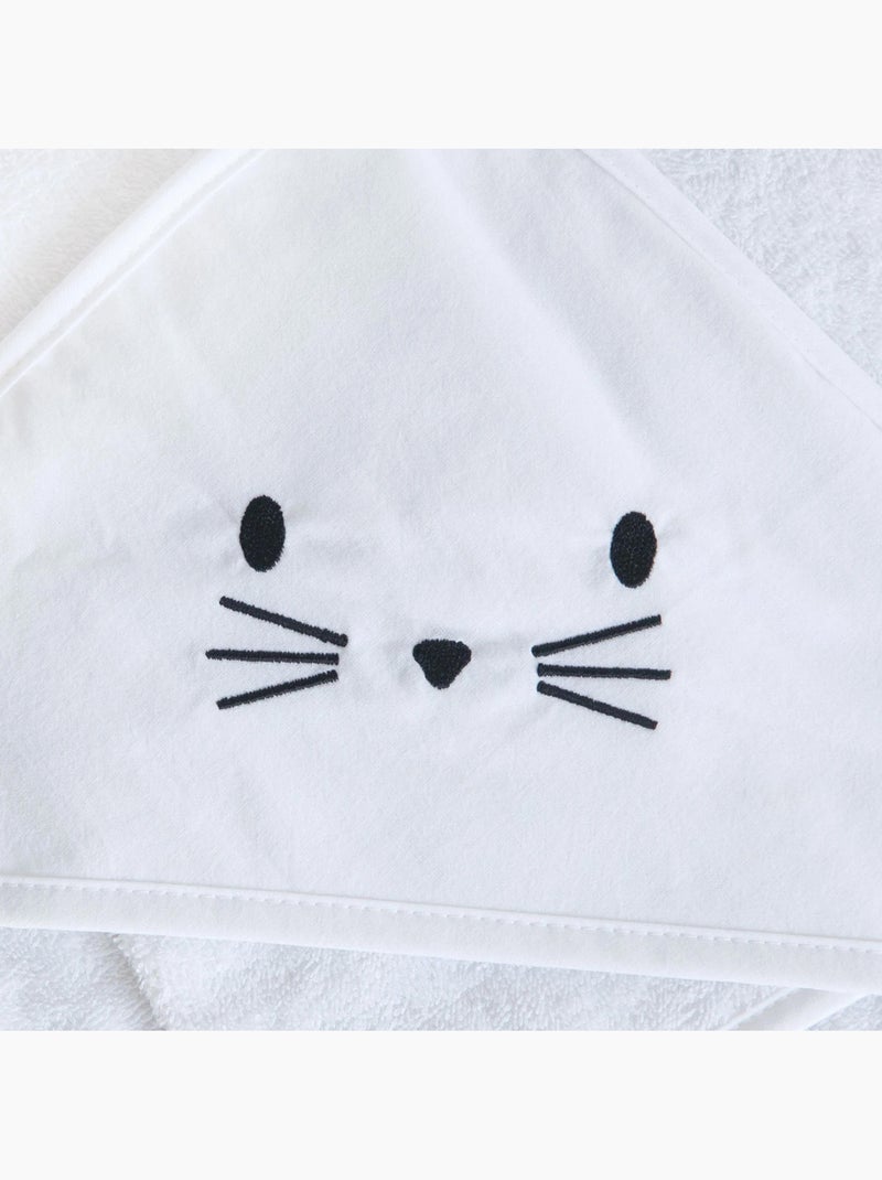 Set sortie de bain et gant lapin Blanc - Kiabi