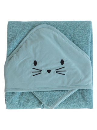 Set sortie de bain et gant lapin