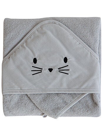 Set sortie de bain et gant lapin