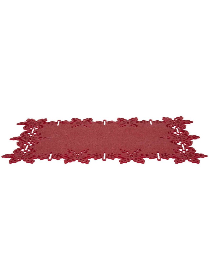 Set table paillette rg 32x47cm Rouge - Kiabi