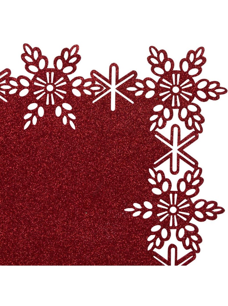 Set table paillette rg 32x47cm Rouge - Kiabi