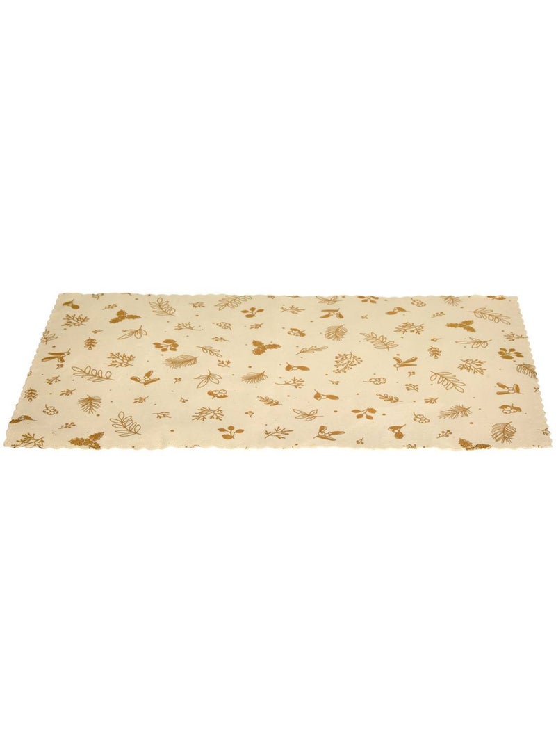 Set table vlrs feuill bc 30x45 Blanc - Kiabi