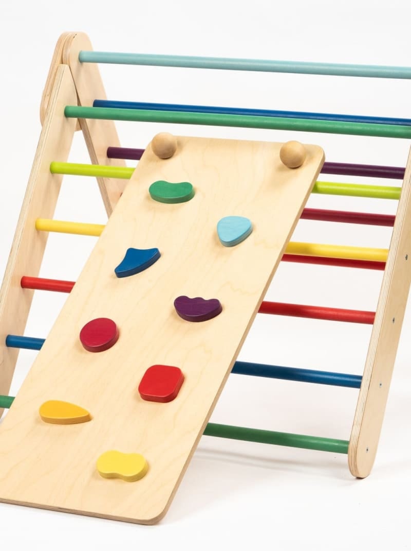 Set Triangle Pikler Mur et Rampe Multicolore - Kiabi