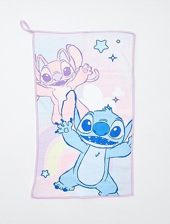 Set trousse de toilette + brosse à cheveux + serviette 'Stitch' 'Disney' - 3 pièces