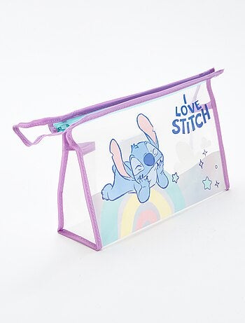 Set trousse de toilette + brosse à cheveux + serviette 'Stitch' 'Disney' - 3 pièces