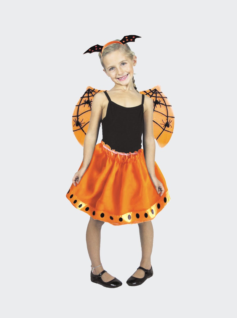 Set tutu + ails + serre-tête araignée Orange - Kiabi