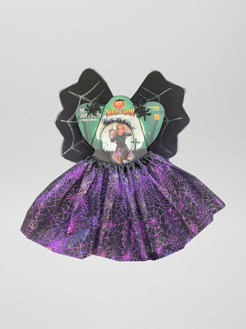 Set tutu + Serre-tête + Baguette - 3 pièces Violet - Kiabi