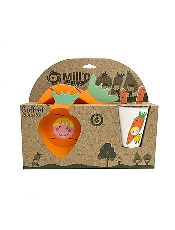 Set vaisselle en mélamine sous coffret Mill'O Bébé