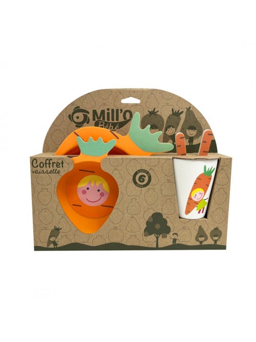 Set vaisselle en mélamine sous coffret Mill'O Bébé - Kiabi