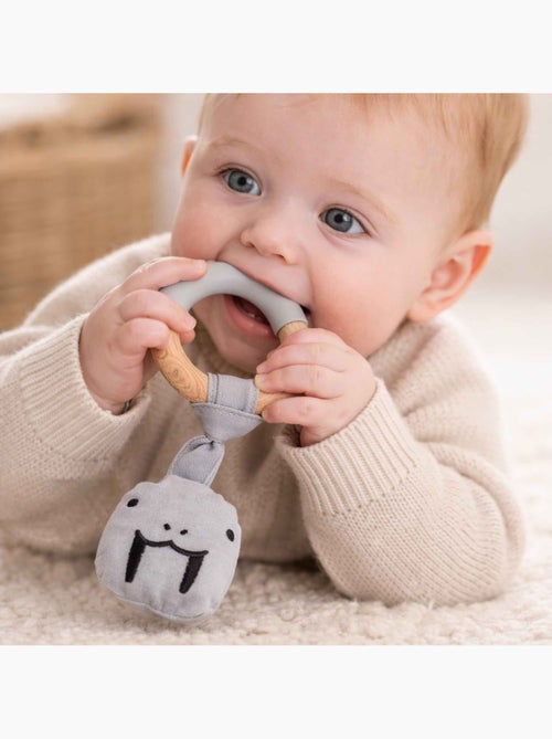 SEVIRA KIDS | Anneau de dentition bébé bois et silicone jouet d'éveil - Kiabi