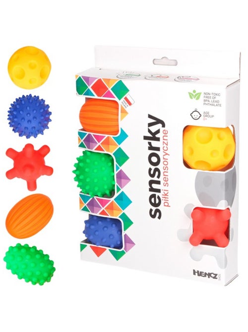 SEVIRA KIDS | Balles sensorielles Montessori – Coffret de 5 dès la naissance - Kiabi