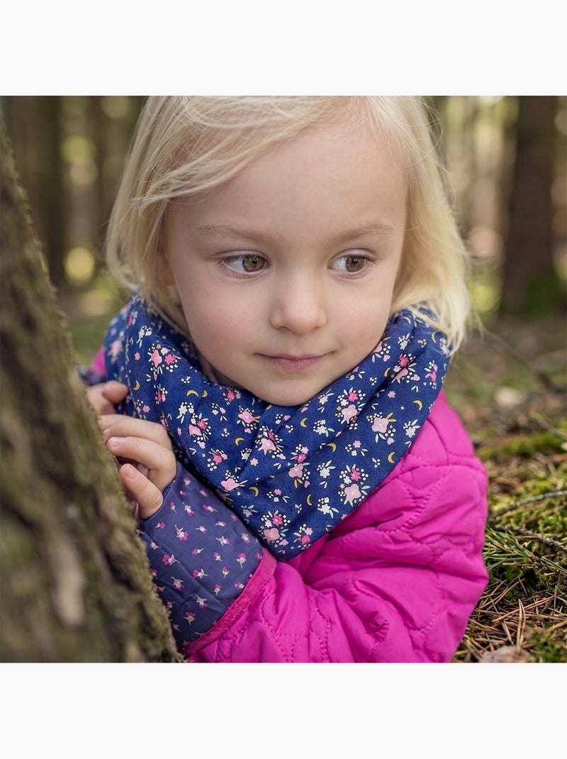 SEVIRA KIDS | Bandana cache-cou réversible FLORE Bleu - Kiabi