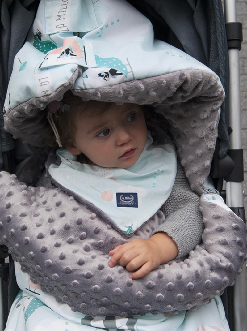 SEVIRA KIDS | Bandana cache-cou réversible FLORE Bleu - Kiabi