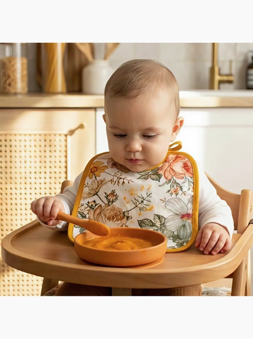 SEVIRA KIDS | Bavoir à nouer en coton et bambou Néo Vintage - Kiabi