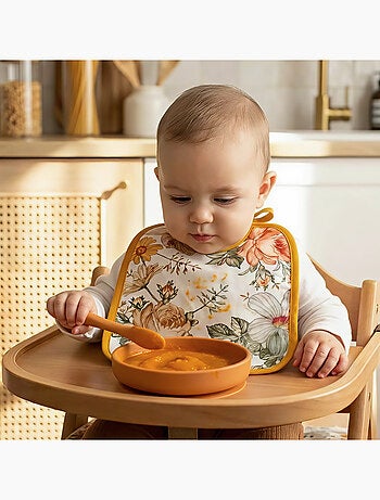 SEVIRA KIDS | Bavoir à nouer en coton et bambou, Néo Vintage SEVIRA KIDS