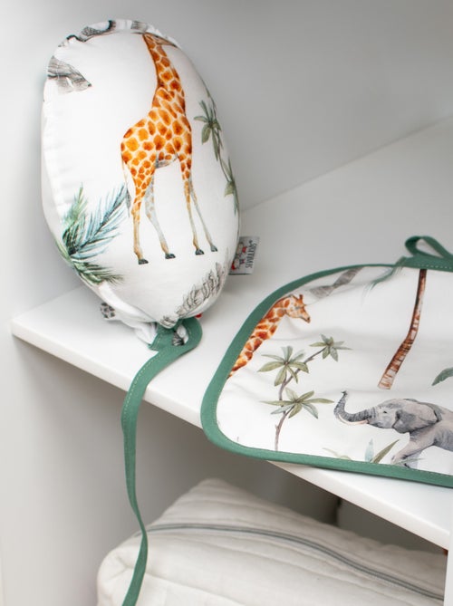 SEVIRA KIDS | Bavoir à nouer en coton et bambou Safari - Kiabi
