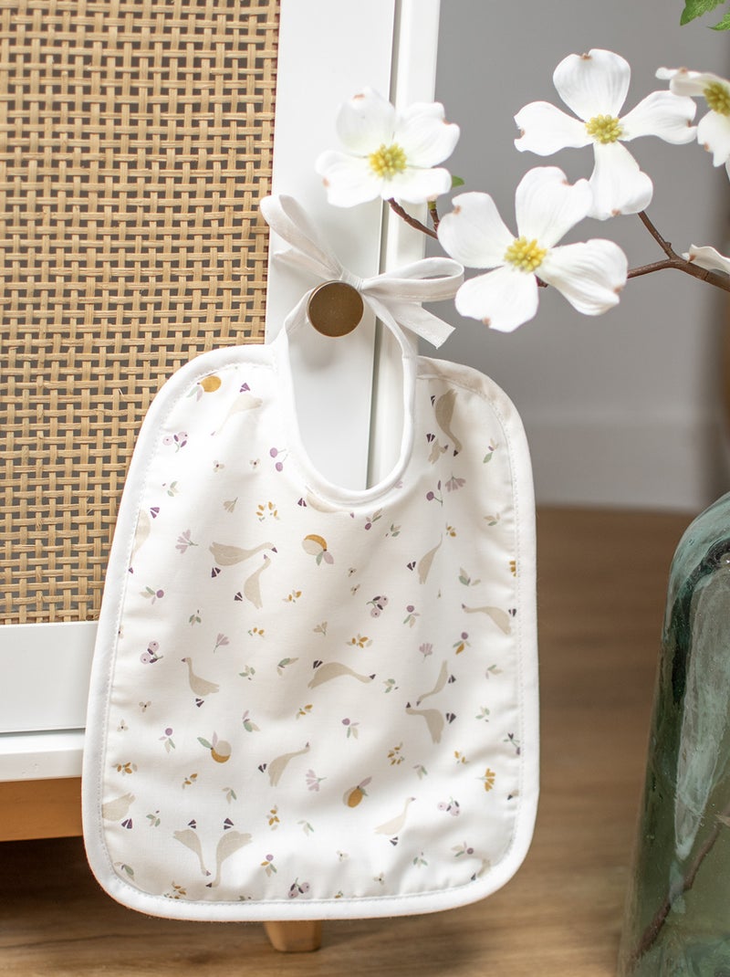 SEVIRA KIDS | Bavoir à nouer en coton et bambou Sidonia Blanc - Kiabi