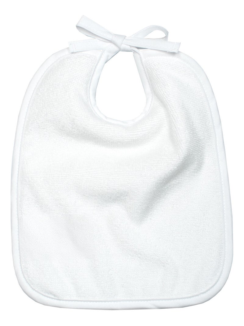 SEVIRA KIDS | Bavoir à nouer en gaze de coton Jeanne Blanc - Kiabi