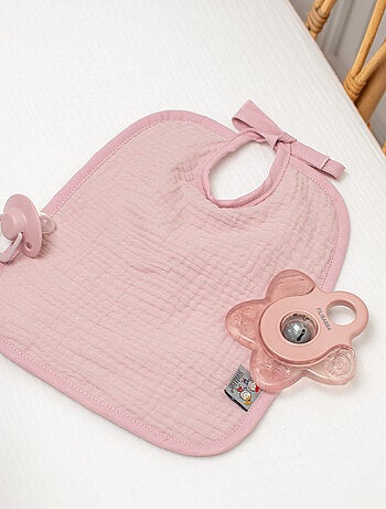 SEVIRA KIDS | Bavoir à nouer en gaze de coton Jeanne