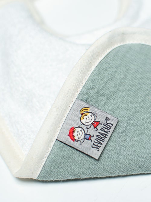 SEVIRA KIDS | Bavoir à nouer en gaze de coton Jeanne - Kiabi