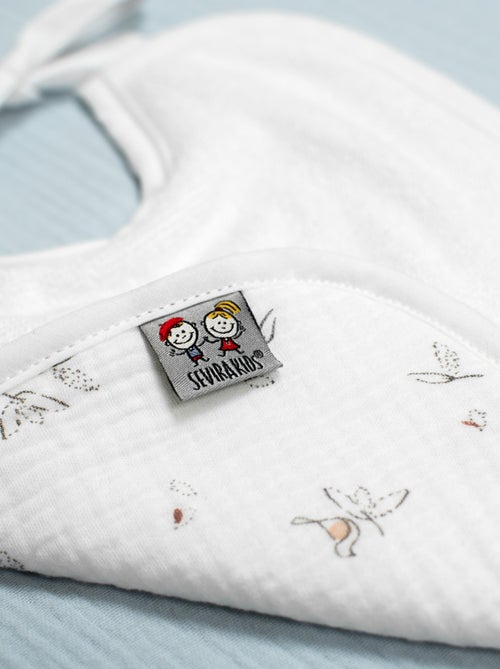 SEVIRA KIDS | Bavoir à nouer en gaze de coton Melody - Kiabi