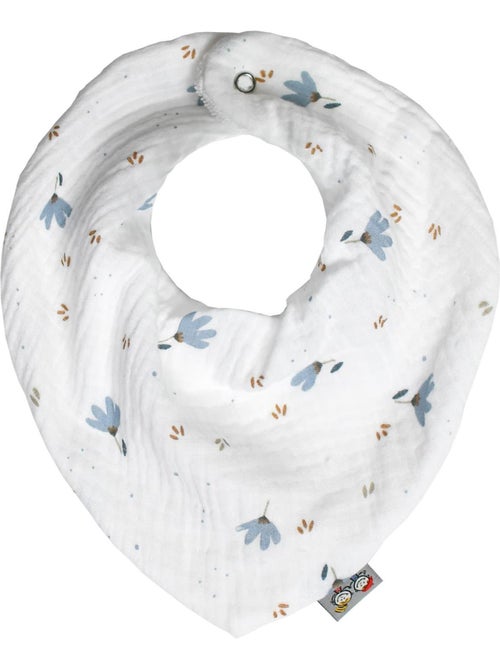 SEVIRA KIDS | Bavoir bandana en coton Bleuet - Kiabi