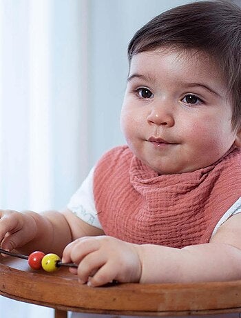 SEVIRA KIDS | Bavoir bandana en coton, Bleuet SEVIRA KIDS