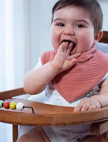 SEVIRA KIDS | Bavoir bandana en coton, Bleuet SEVIRA KIDS