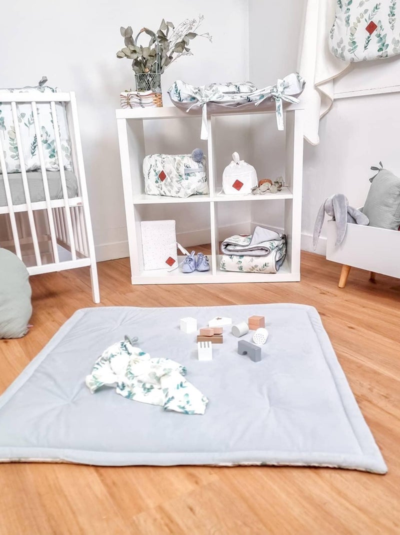 SEVIRA KIDS | Bavoir bandana en coton Eucalyptus Blanc - Kiabi