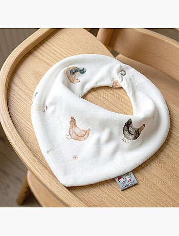 SEVIRA KIDS | Bavoir bandana en coton, GALLINA SEVIRA KIDS