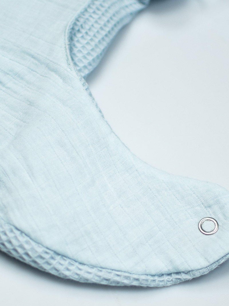 SEVIRA KIDS | Bavoir bandana en nid d'abeille Bleu - Kiabi