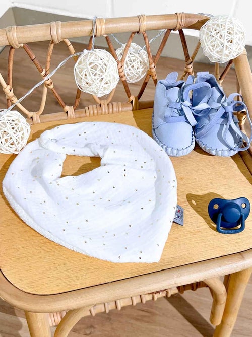 SEVIRA KIDS | Bavoir bandana gaze de coton Jeanne - Kiabi
