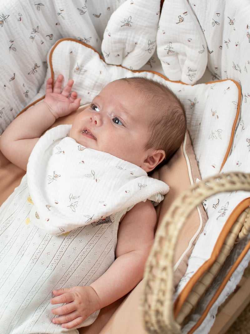 SEVIRA KIDS | Bavoir bandana gaze de coton Melody Multicolore - Kiabi