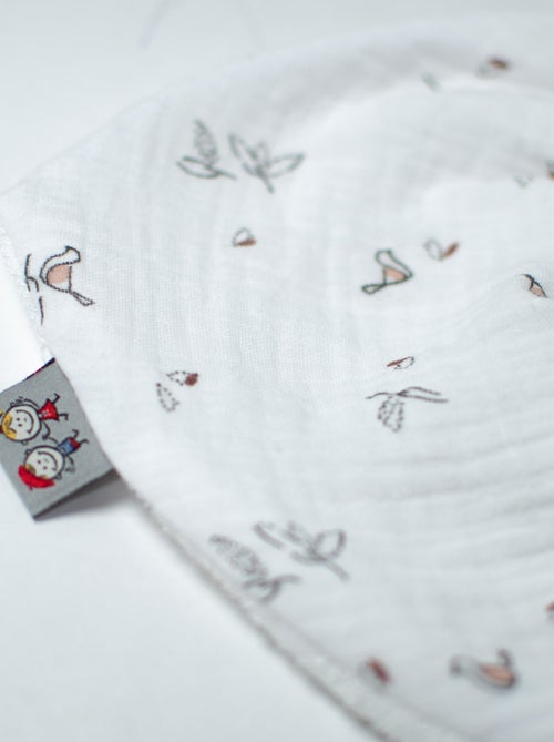 SEVIRA KIDS | Bavoir bandana gaze de coton Melody - Kiabi