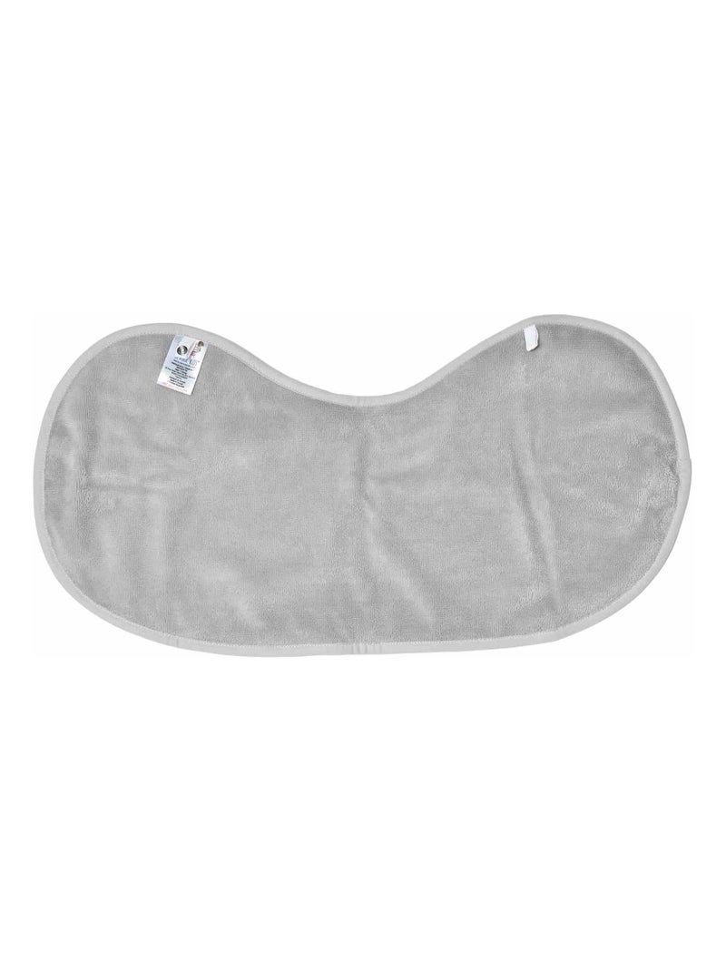 SEVIRA KIDS | Bavoir d'épaule en gaze de coton et bambou Gris - Kiabi