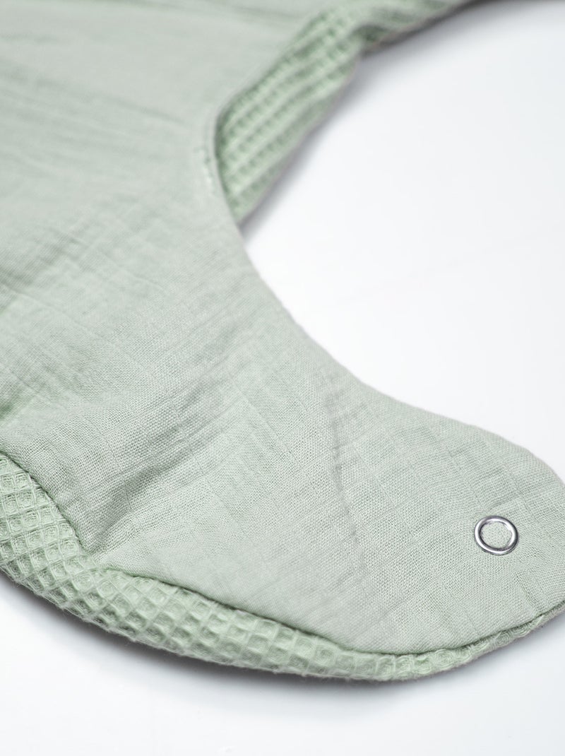 SEVIRA KIDS | Bavoir en coton nid d'abeille Vert - Kiabi