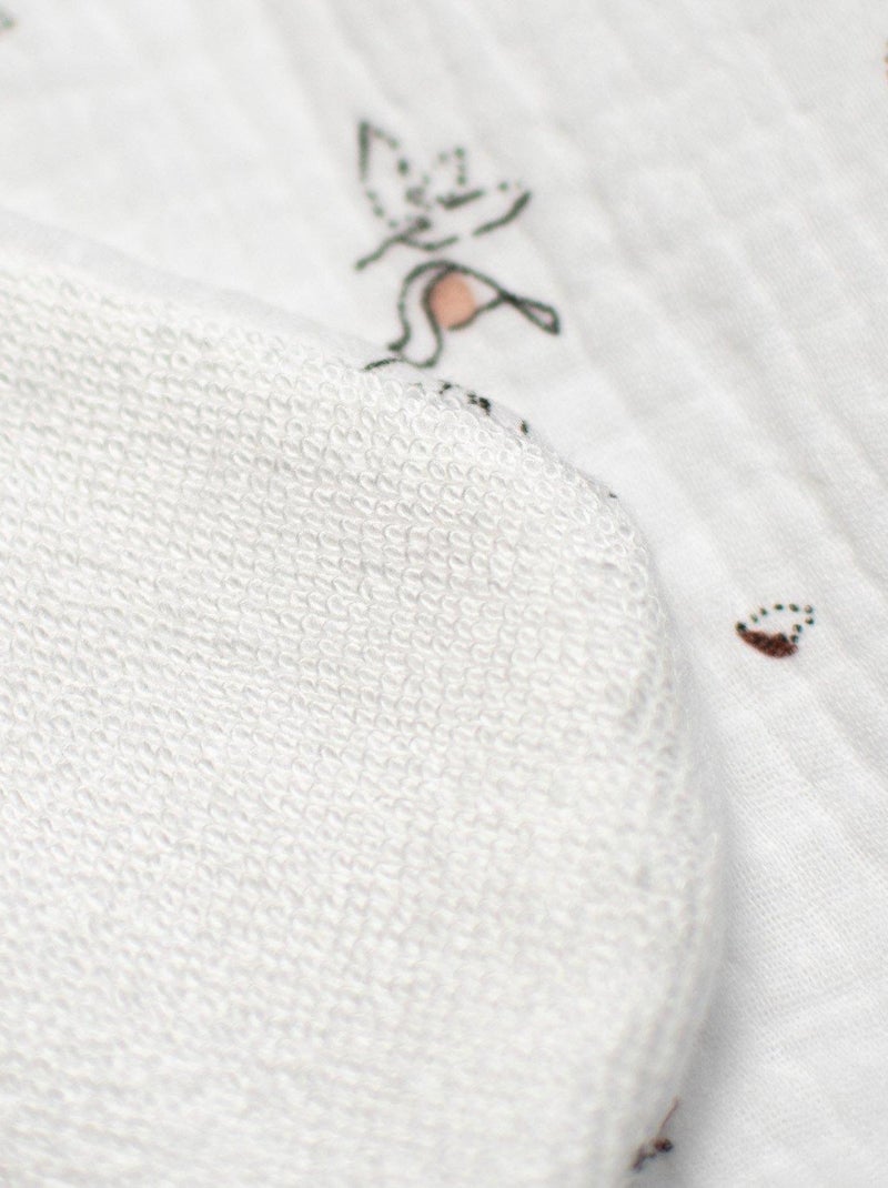 SEVIRA KIDS | Bavoir en gaze de coton Melody Blanc - Kiabi