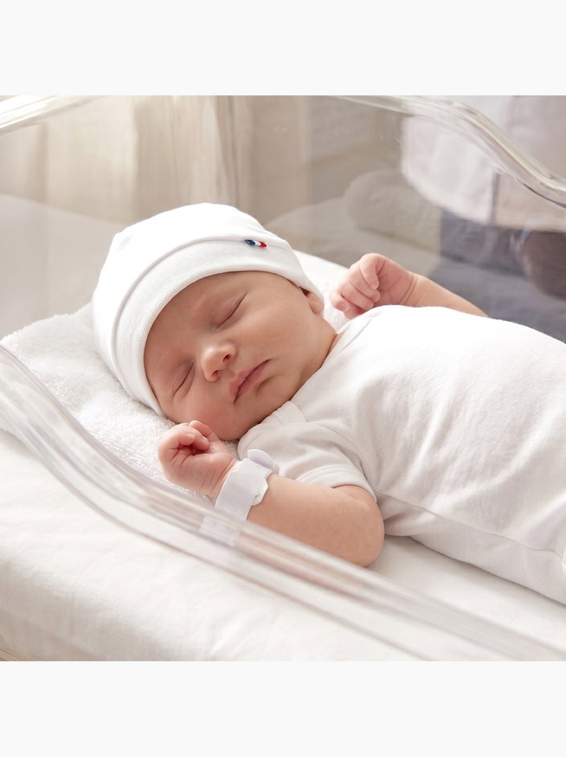 SEVIRA KIDS | Bonnet de naissance en coton ultra doux Blanc - Kiabi