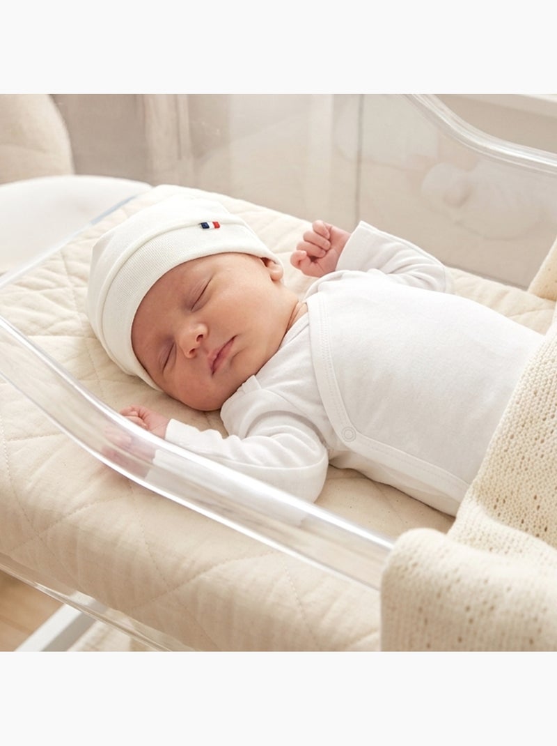 SEVIRA KIDS | Bonnet de naissance en coton ultra doux Ecru - Kiabi