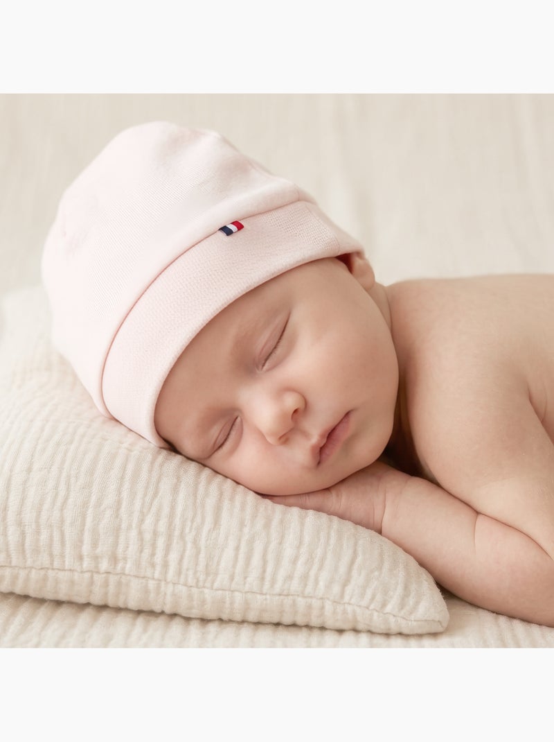 SEVIRA KIDS | Bonnet de naissance en coton ultra doux Rose - Kiabi