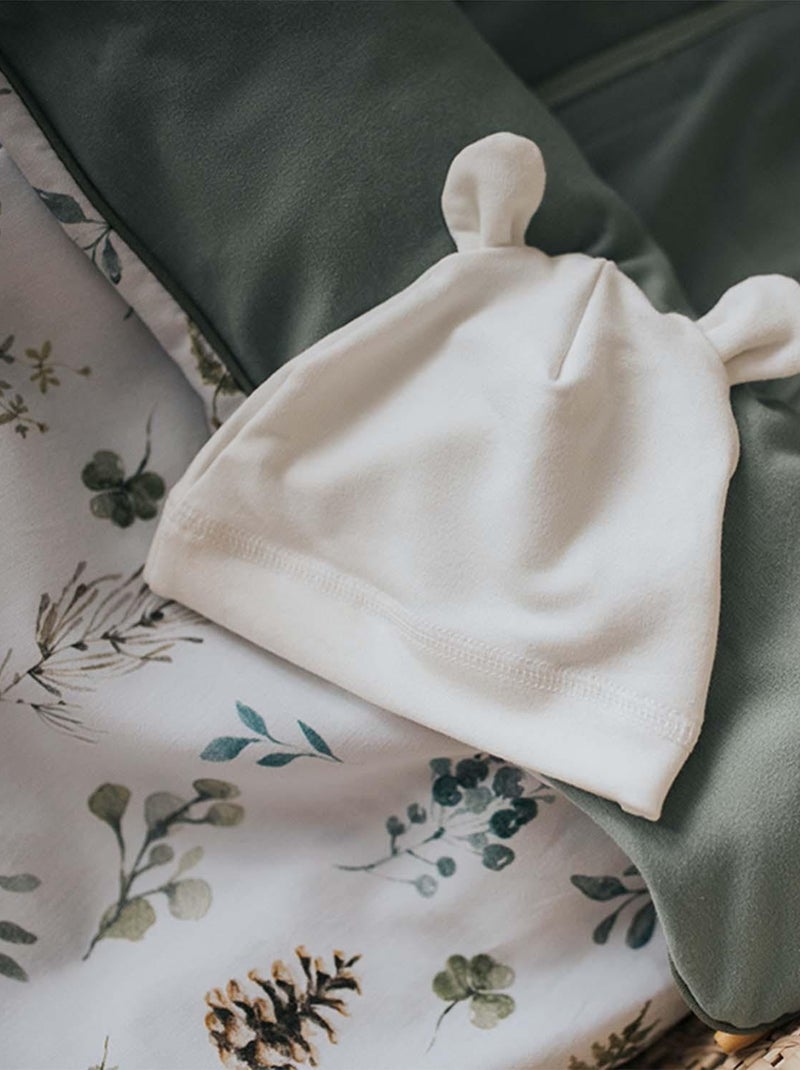 SEVIRA KIDS | Bonnet ourson bébé en bambou Uni Vieux rose - Kiabi