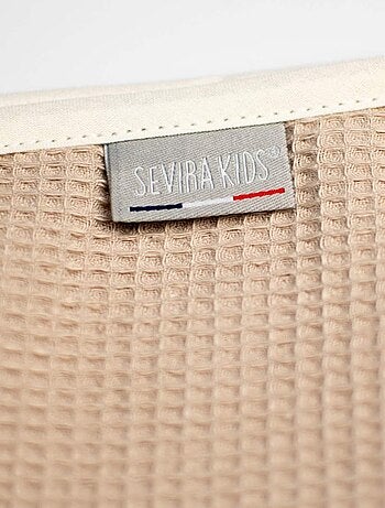 SEVIRA KIDS | Cape de bain bébé en coton nid d'abeille