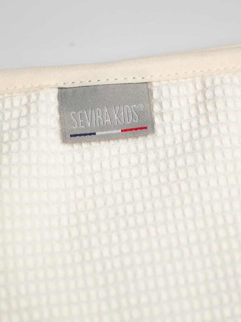 SEVIRA KIDS | Cape de bain bébé en coton nid d'abeille Ecru - Kiabi