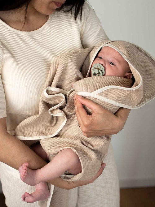 SEVIRA KIDS | Cape de bain bébé en coton nid d'abeille - Kiabi