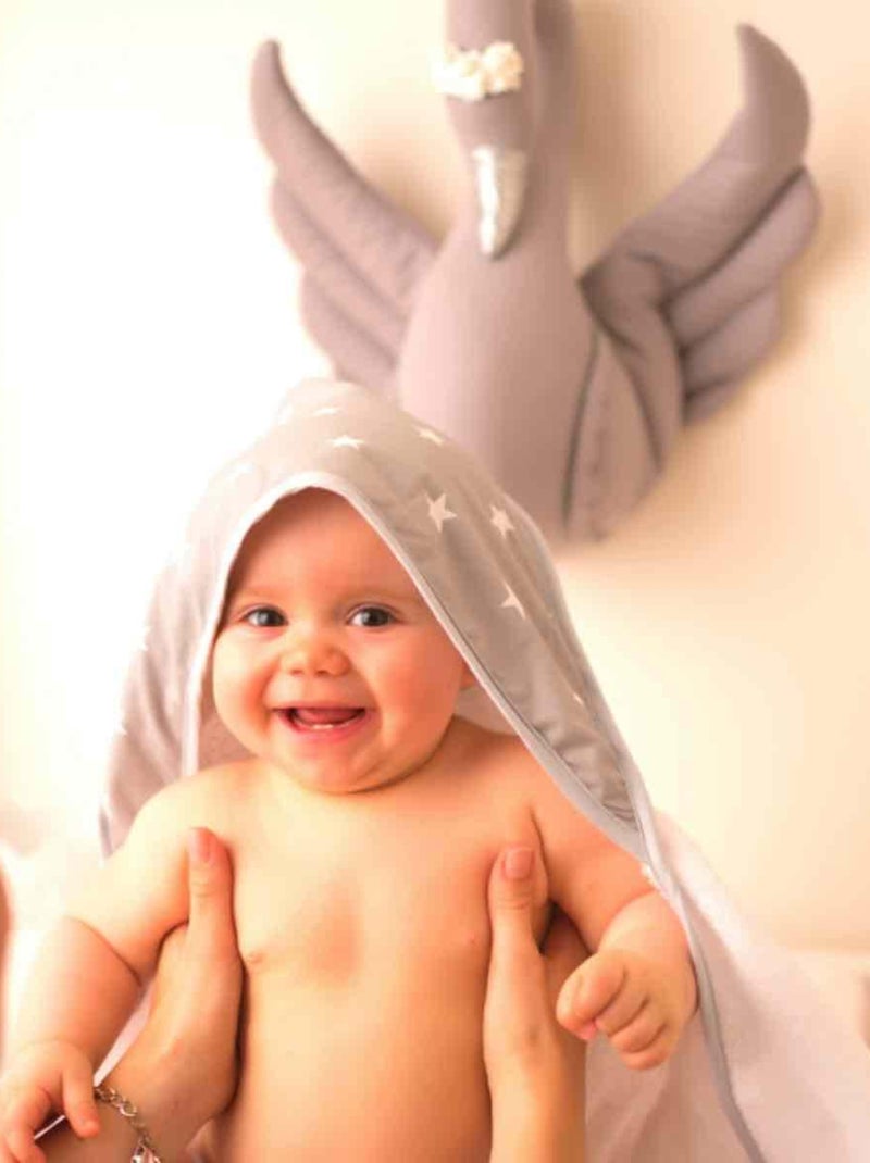 SEVIRA KIDS | Cape de bain en bambou STELLA Blanc - Kiabi